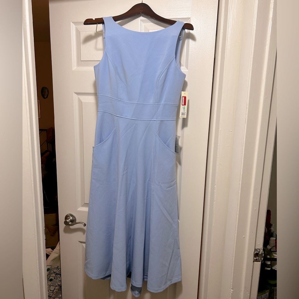 NWT Eliza J Bateau Neck Fit & Flare Dress